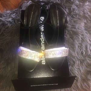 alexander wang jane crystal logo size 39